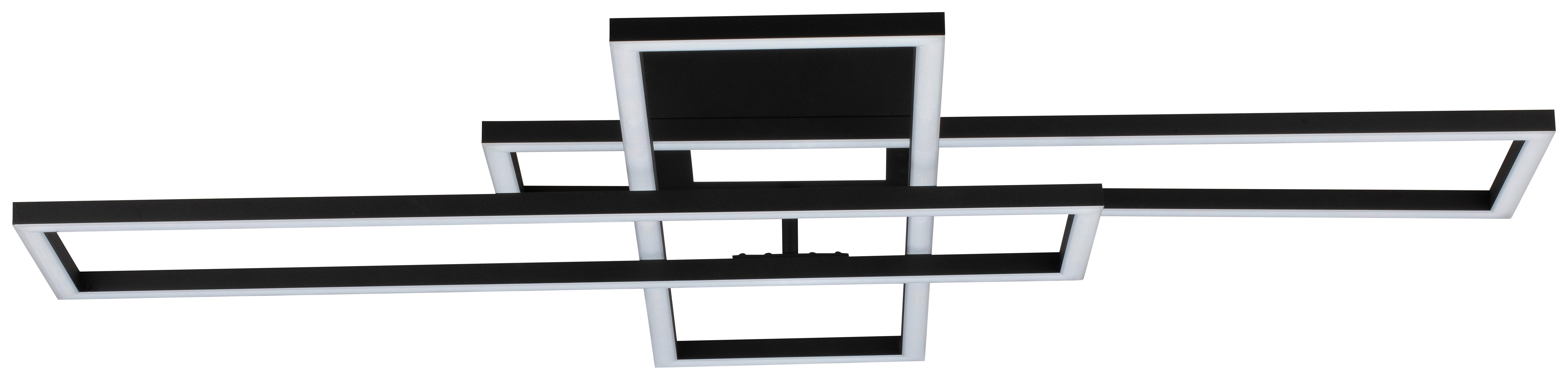 LED-TAKLAMPA FILM - svart, Modern, metall/plast (99,2/69,4/11,5cm) - Mömax