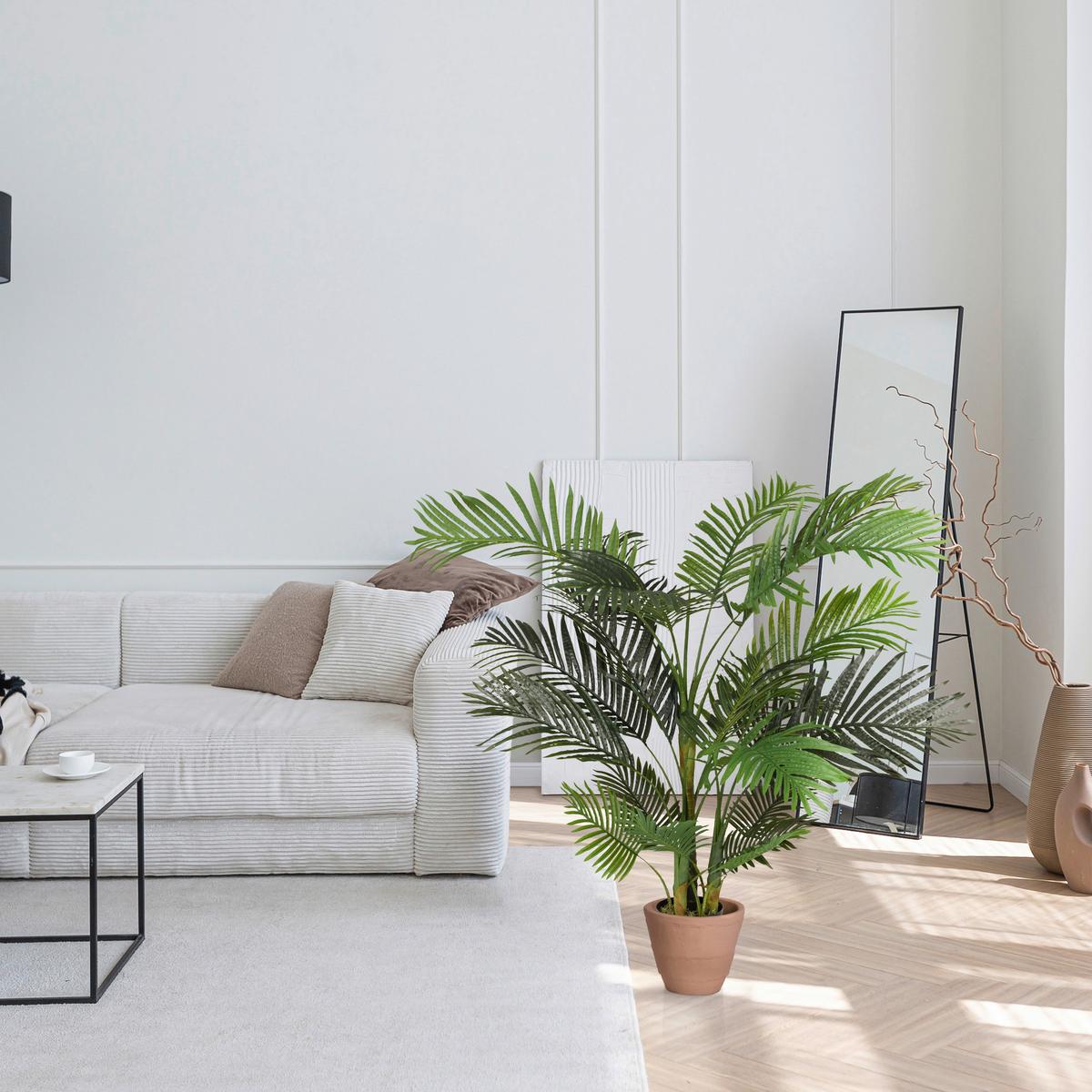 Umetna Rastlina Areca Ii - črna/zelena, Moderno, umetna masa (64/150/60cm) - MID.YOU