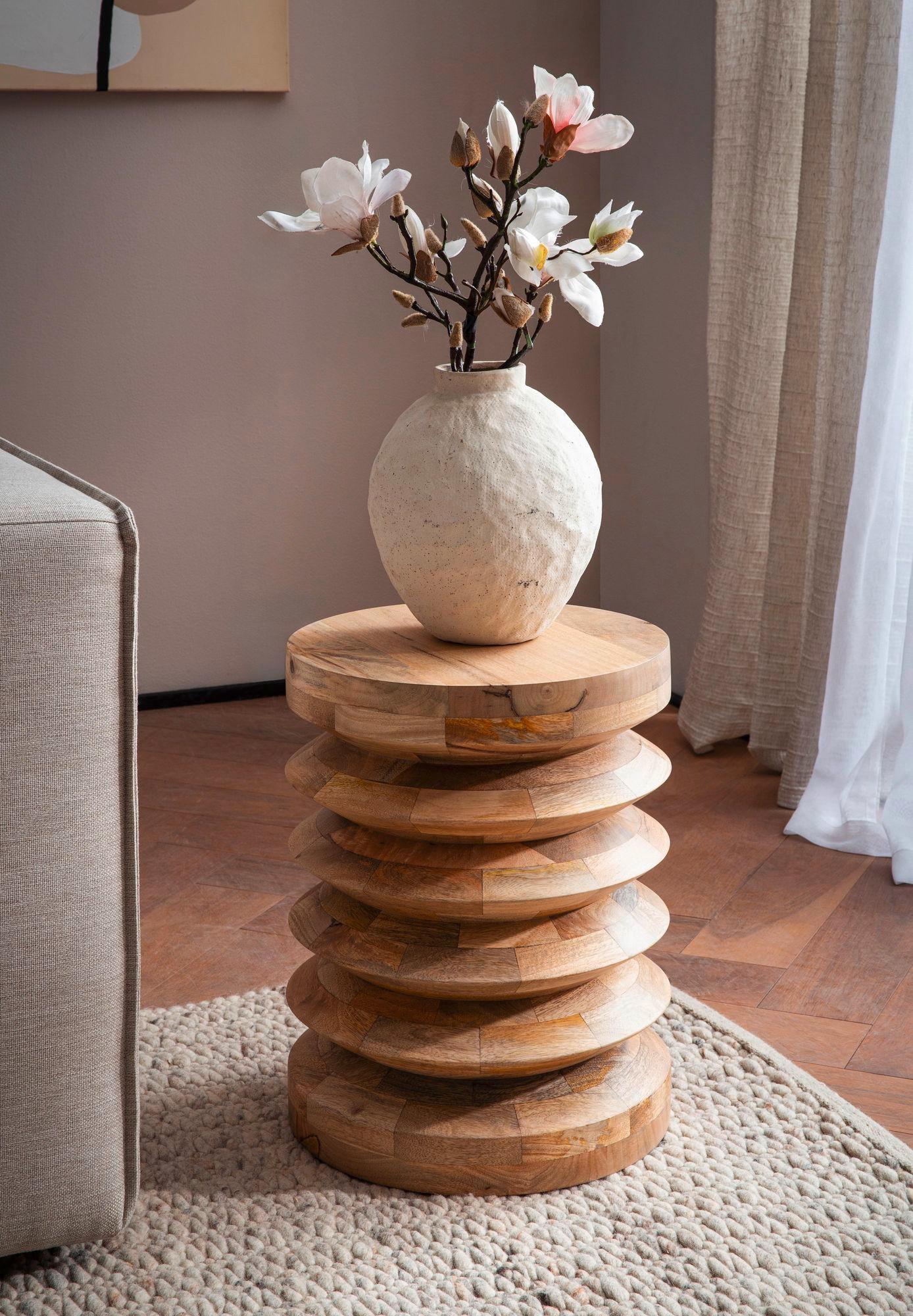 Mizica Mango, Pravi Les - rjava, Design, les (35/35/45cm) - Livetastic