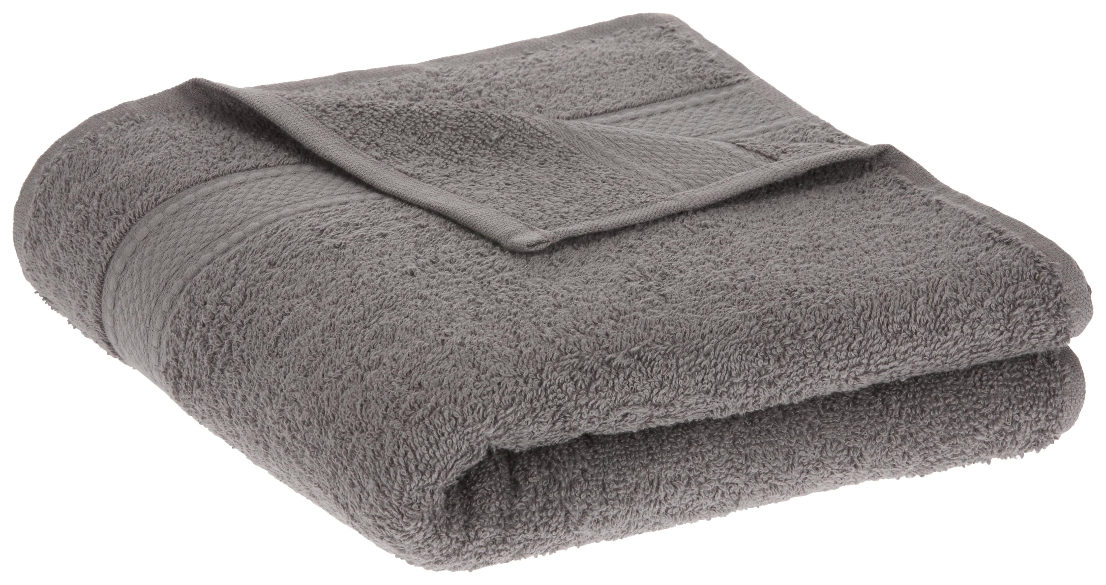 Handtuch Cindy in Grau ca.50x100cm - Grau, Textil (50/100cm) - Modern Living