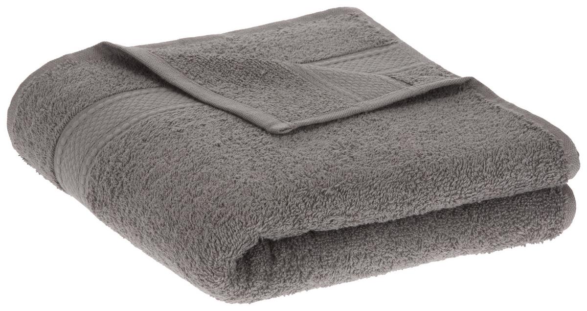 Handtuch Cindy in Grau ca.50x100cm - Grau, Textil (50/100cm) - Modern Living