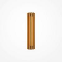 Wandleuchte Sonata Messingfarben max. 12 Watt - Messingfarben/Goldfarben, Trend, Kunststoff/Metall (8,1/36cm) - MAYTONI