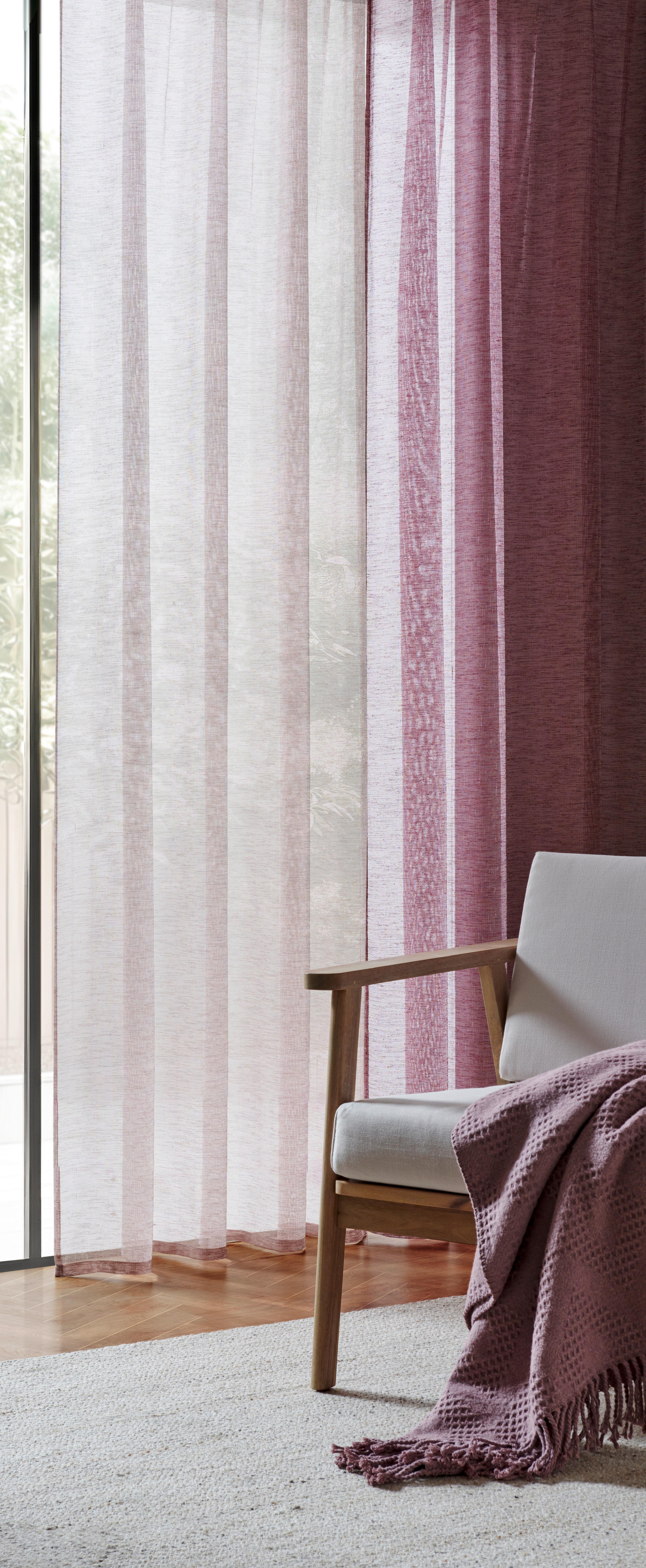 ZASŁONA GOTOWA MOLA - liliowy, Basics, tkanina (140/245cm) - Esposa