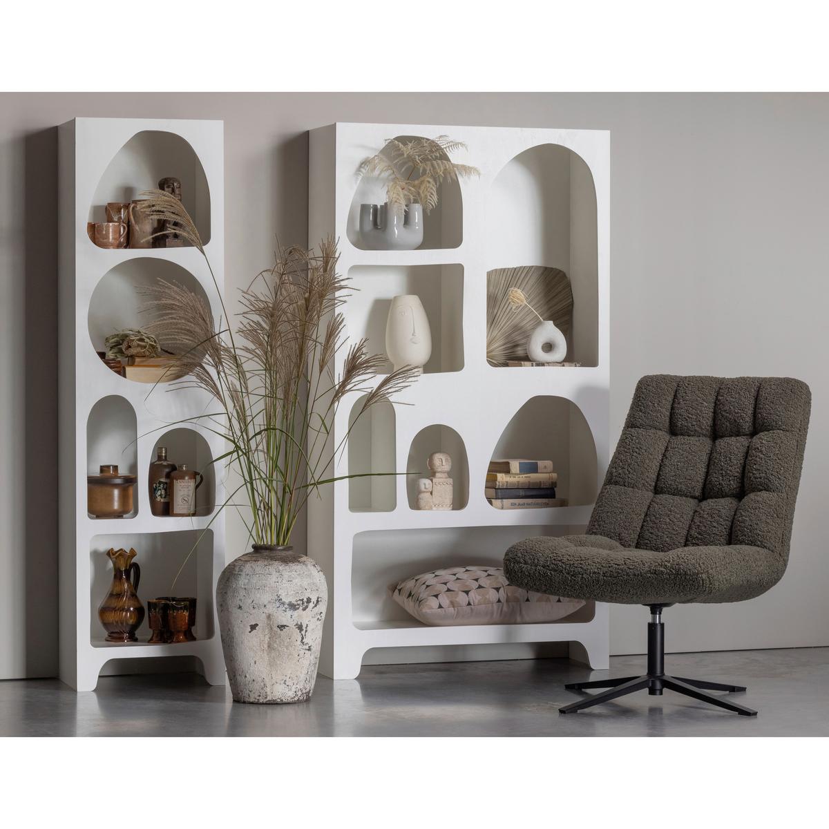Sessel Job Dunkelgrün B: 70 cm - Dunkelgrün/Schwarz, Design, Textil/Metall (70/101/85cm) - Livetastic
