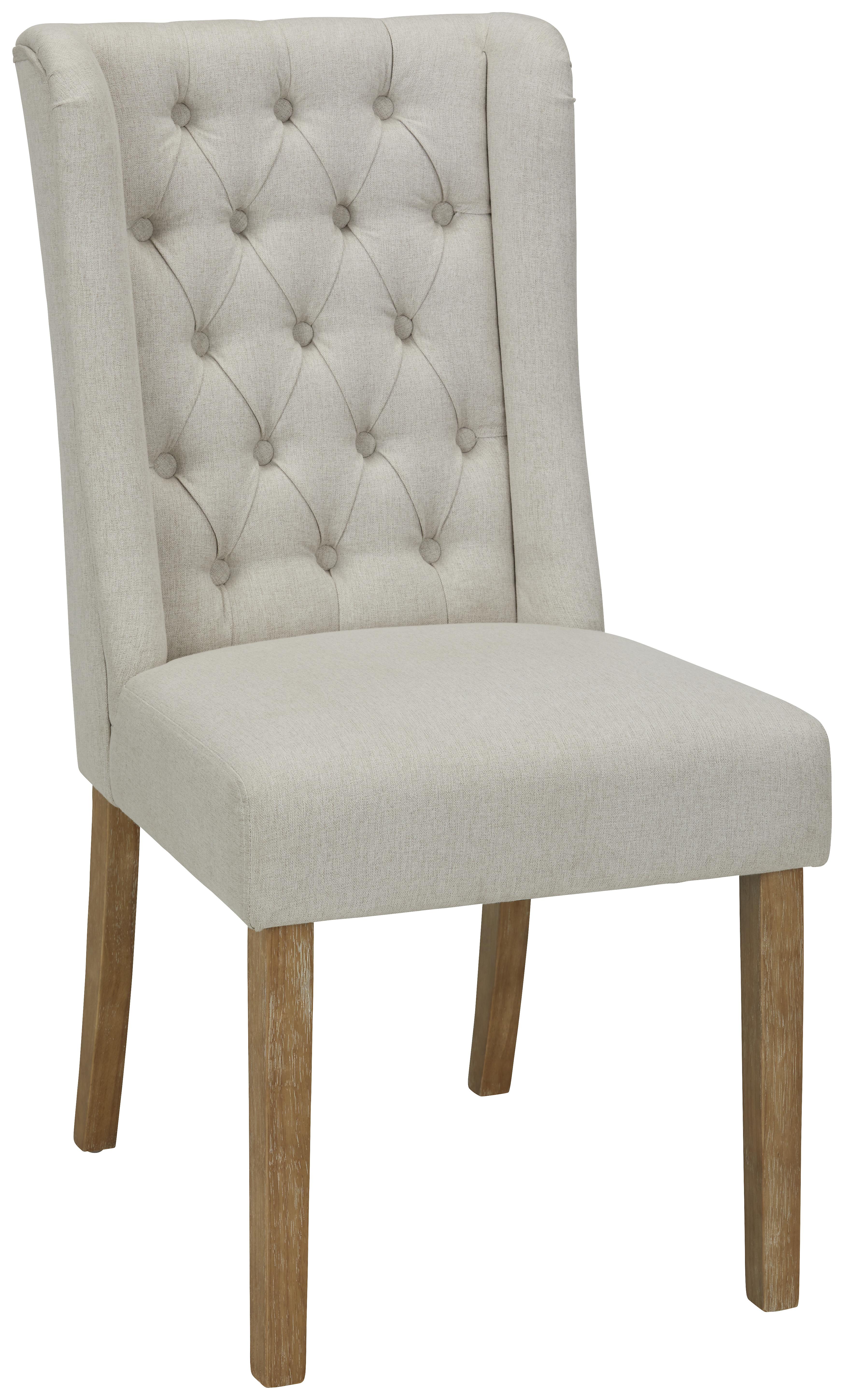 Stuhl in Beige - Beige/Naturfarben, ROMANTIK / LANDHAUS, Holz/Textil (52/101/66cm) - Zandiara