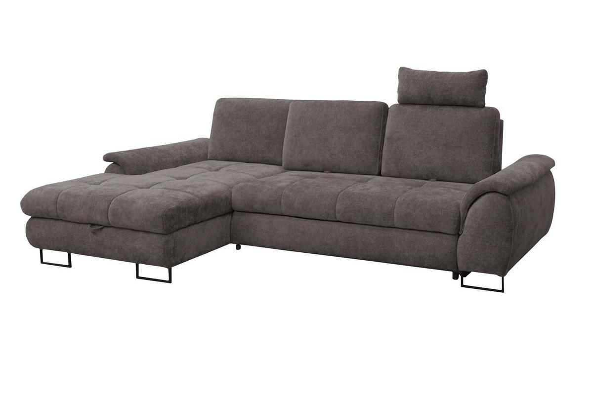 Kutna Garnitura Lago - smeđa/crna, Moderno (176/95/272cm) - Modern Living