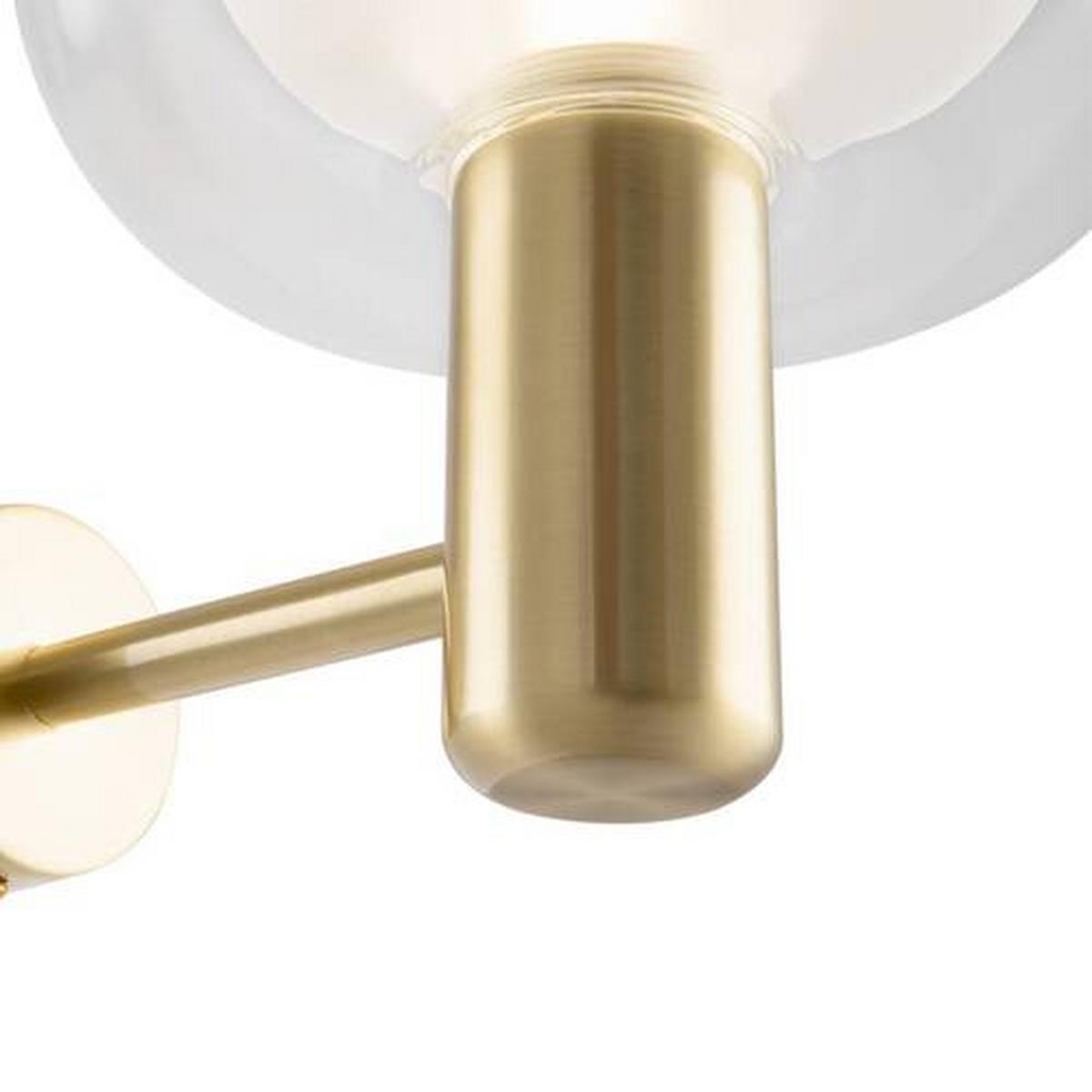 Wandleuchte Vision Goldfarben max. 60 Watt - Transparent/Goldfarben, Trend, Glas/Metall (21/18/22,7cm) - MAYTONI