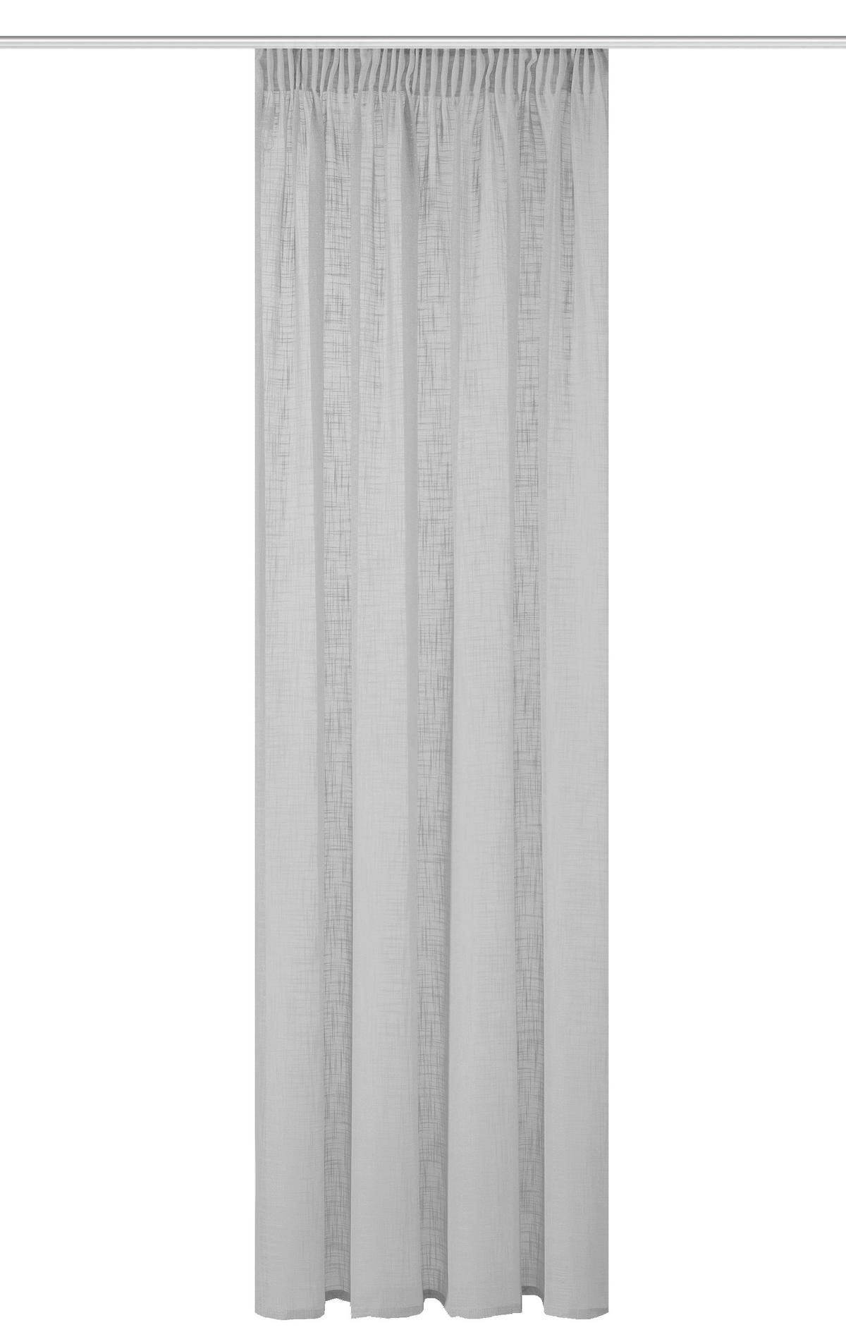Fertigvorhang Softy Grau ca. 140x245cm - Grau, Basics, Textil (140/245cm)