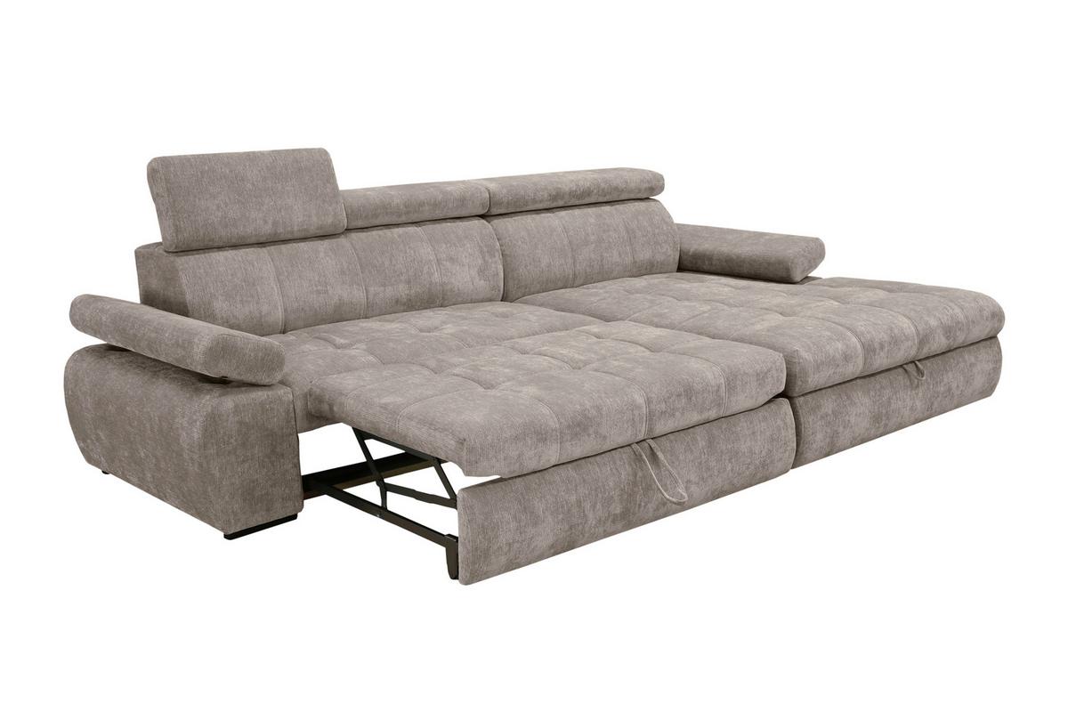 Kutna Garnitura Vegas - crna/taupe, Design, drvo/tekstil (294/173cm) - Modern Living