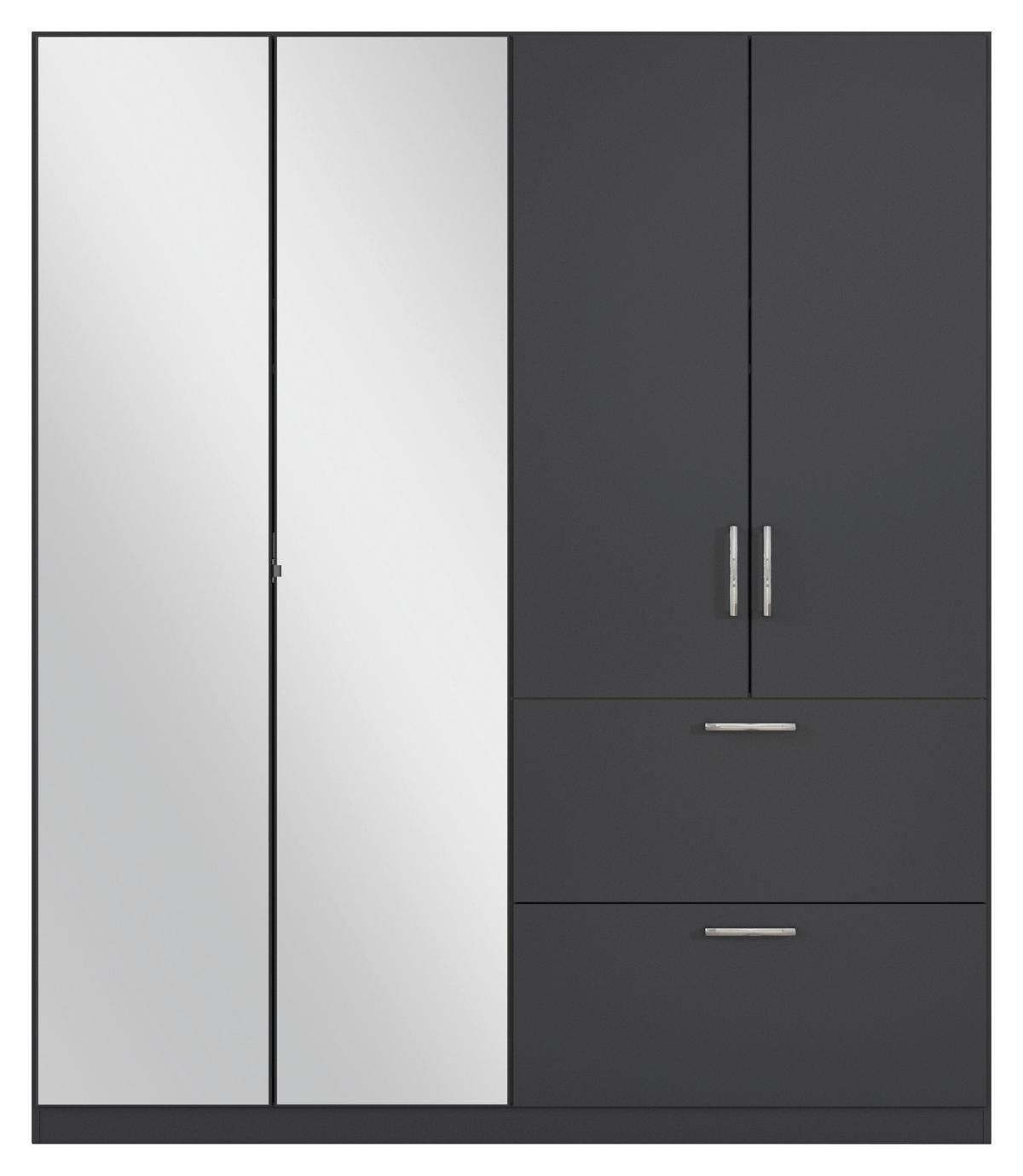 DULAP USI ROTATIVE PADUA - gri, Modern, material pe bază de lemn (180/210/54cm) - Modern Living
