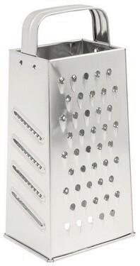 Négyoldalú Reszelő Dani - nemesacélszínű, Konventionell, fém (10,5/23/8cm) - Modern Living