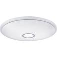 LED-Deckenleuchte Ross max. 30 Watt - Chromfarben/Opal, ROMANTIK / LANDHAUS, Kunststoff/Metall (70/8cm) - Premium Living LED-Deckenleuchte Ross max. 30 Watt - Chromfarben/Opal, ROMANTIK / LANDHAUS, Kunststoff/Metall (70/8cm) - Premium Living