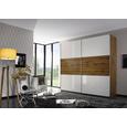 Schwebetürenschrank in Eichefarben - Eichefarben/Alufarben, KONVENTIONELL, Holzwerkstoff/Metall (218/210/59cm) - Modern Living Schwebetürenschrank in Eichefarben - Eichefarben/Alufarben, KONVENTIONELL, Holzwerkstoff/Metall (218/210/59cm) - Modern Living