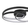 LED-TAKLAMPA RIMO - svart, Modern, metall/plast (40/40/7,5cm) - Mömax