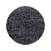 Hochflorteppich Enjoy Anthrazit Ø ca. 80cm - Anthrazit, KONVENTIONELL, Textil (80cm) - Novel