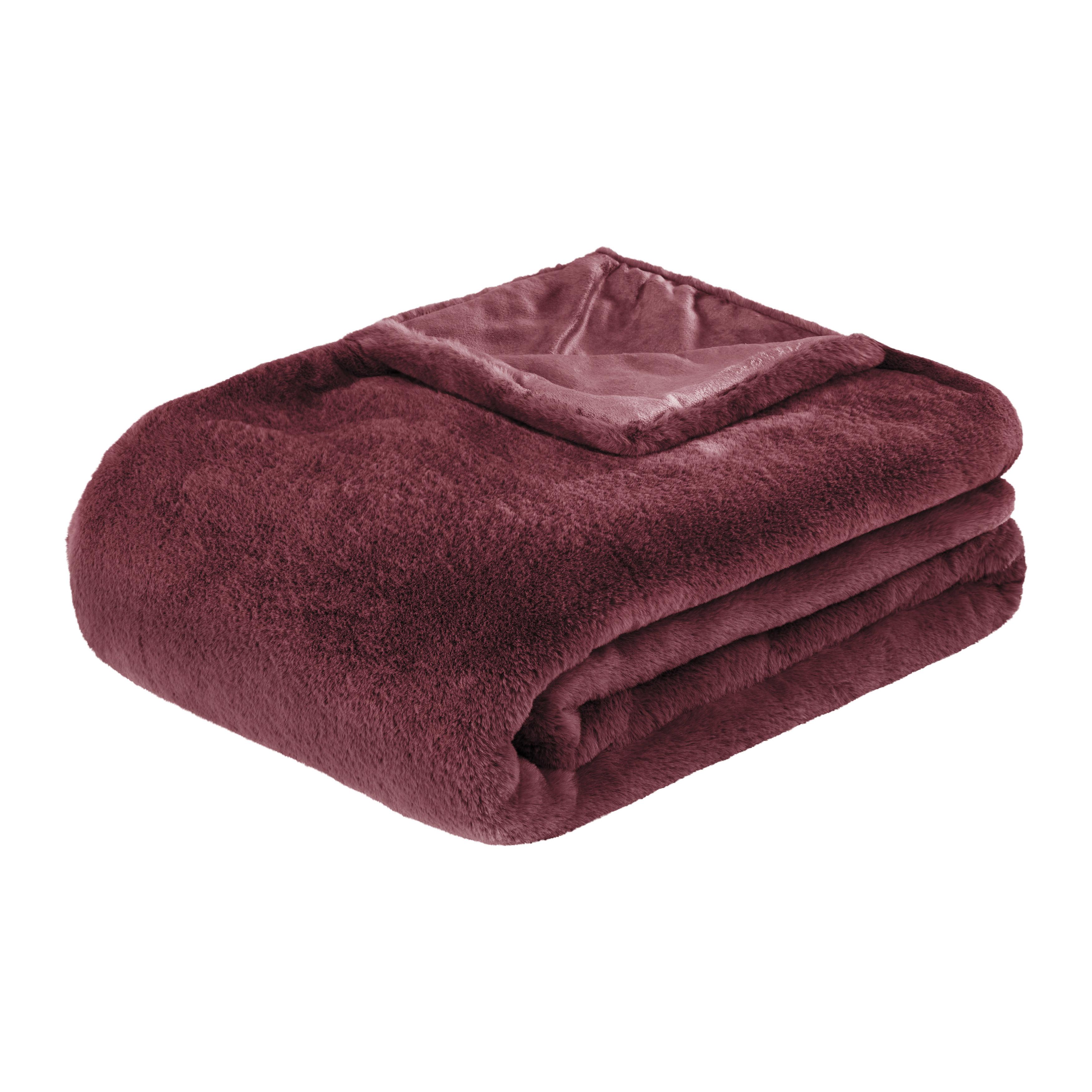 Krznena Odeja Liz - barve slive, Moderno, tekstil (150/200cm) - Premium Living