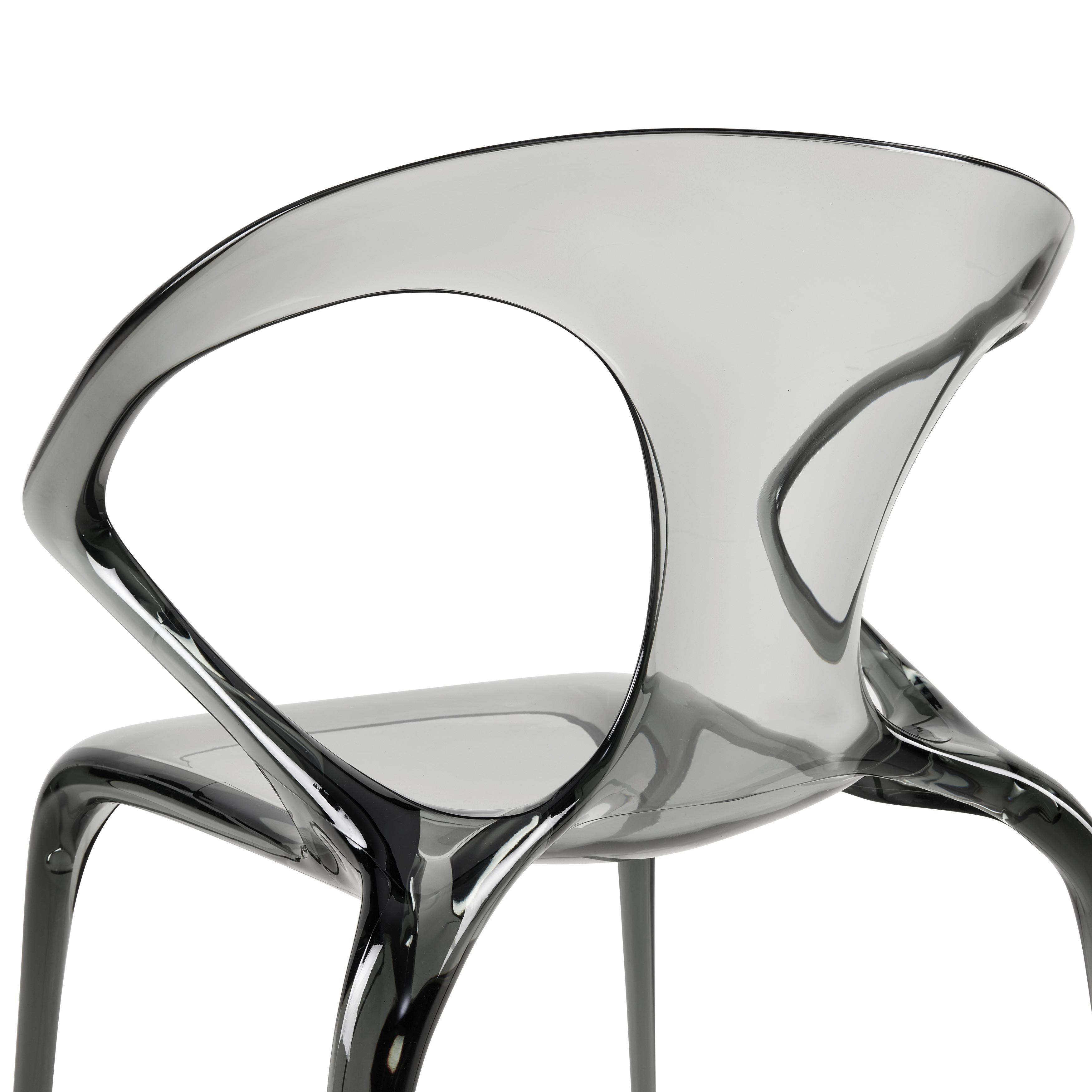 DESIGNFÅTÖLJ LIAS -TREND- - grå, Modern, plast (59/80/55cm) - Premium Living