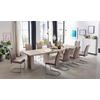 TISCHGRUPPE LIA II G - Eichefarben/Beige, MODERN, Holzwerkstoff/Textil (160-320/76/90cm) - MID.YOU