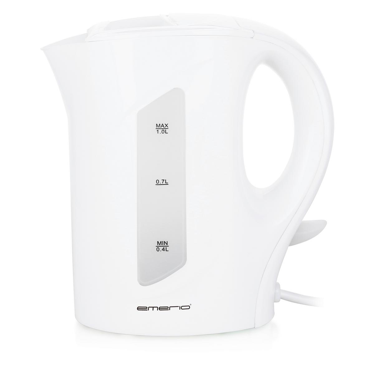 Wasserkocher Zuie in Weiß max. 750-990 Watt - Weiß, KONVENTIONELL, Kunststoff (19,5/11/20cm) - Insido