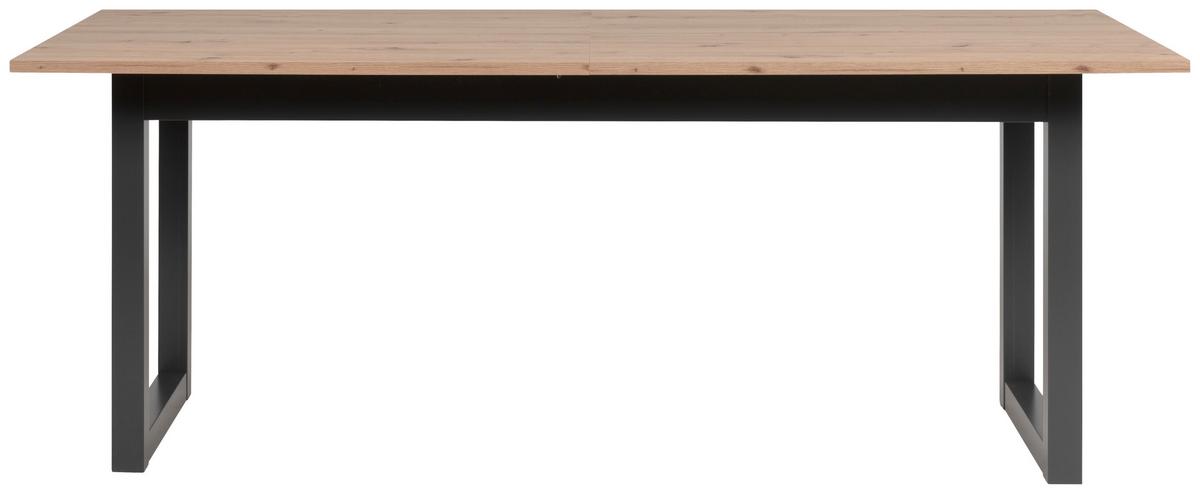 STÓŁ DO JADALNI DENVER 80C - antracytowy/dąb artisan, Basics, materiał drewnopochodny (200/90/75cm) - MID.YOU