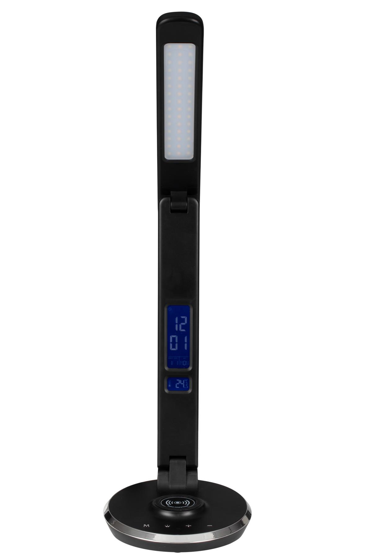 LAMPA BIURKOWA NEW CHARGE - czarny, Konventionell, tworzywo sztuczne (28/16/48,8cm) - Novel