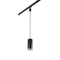 Schienensystem-Hängeleuchte Robin in Grau max. 28 Watt - Schwarz/Grau, KONVENTIONELL, Glas/Metall (10/180cm) - Trio Leuchten