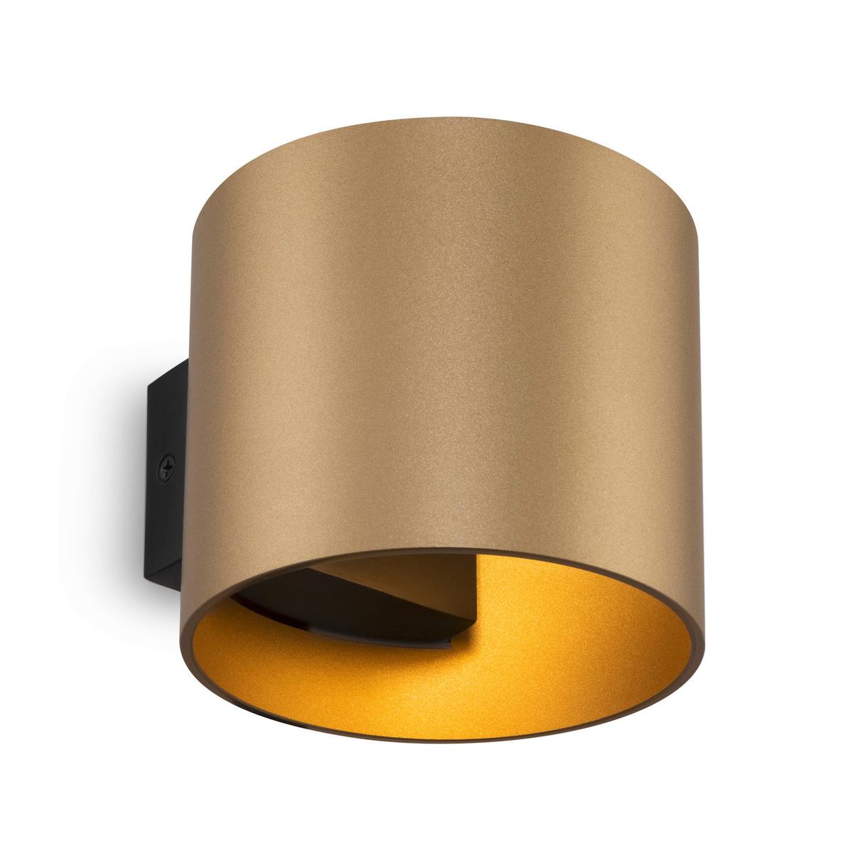WANDLEUCHTE ROND - Goldfarben, Trend, Metall (10/8,8cm) - MAYTONI