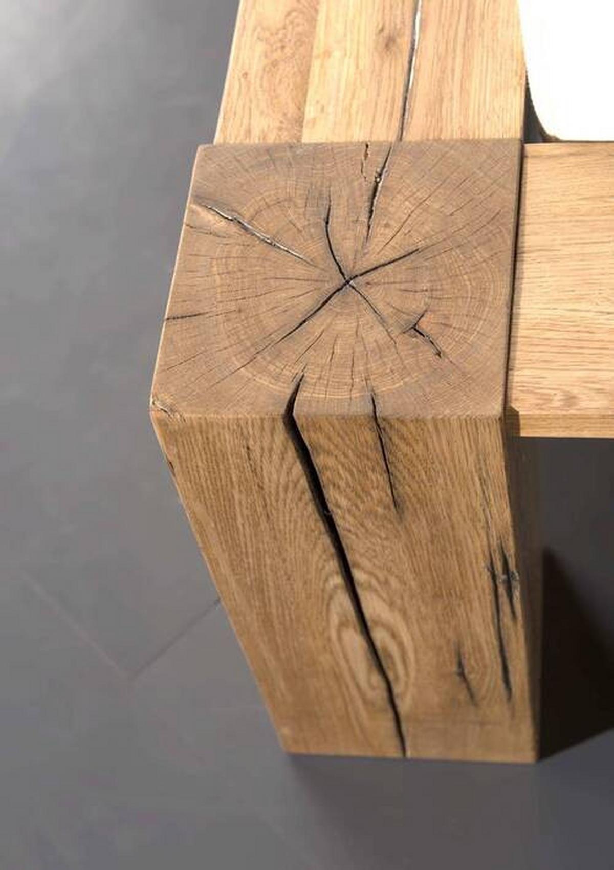 Bett aus Massiv Holz ca. 180x200 - Eichefarben, Lifestyle, Holz (180/200cm) - Zandiara