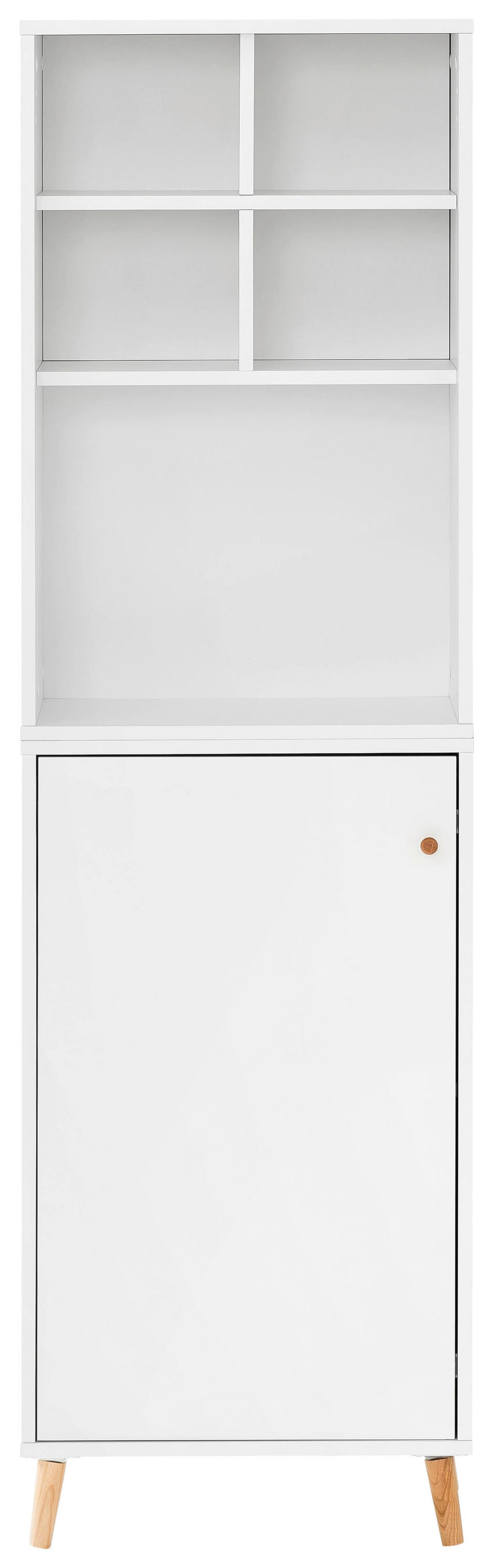 Aktenschrank Set U510R Weiß ca. 50,95x174,2x41cm - Weiß, MODERN, Holzwerkstoff (50,95/174,2/41cm) - MID.YOU