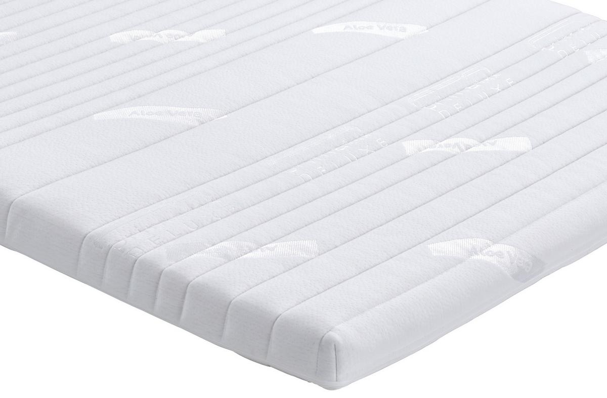 Topper Gelfeel Top ca. 160x200 cm - Weiß, Basics, Textil (160/200cm) - Livetastic