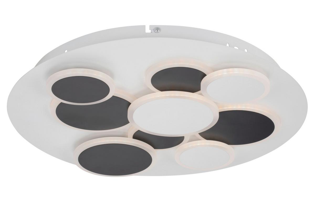 LAMPA SUFITOWA LED BLACKBURN *SBN* - czarny/biały, Trend, tworzywo sztuczne/metal (46,8/6cm) - Novel