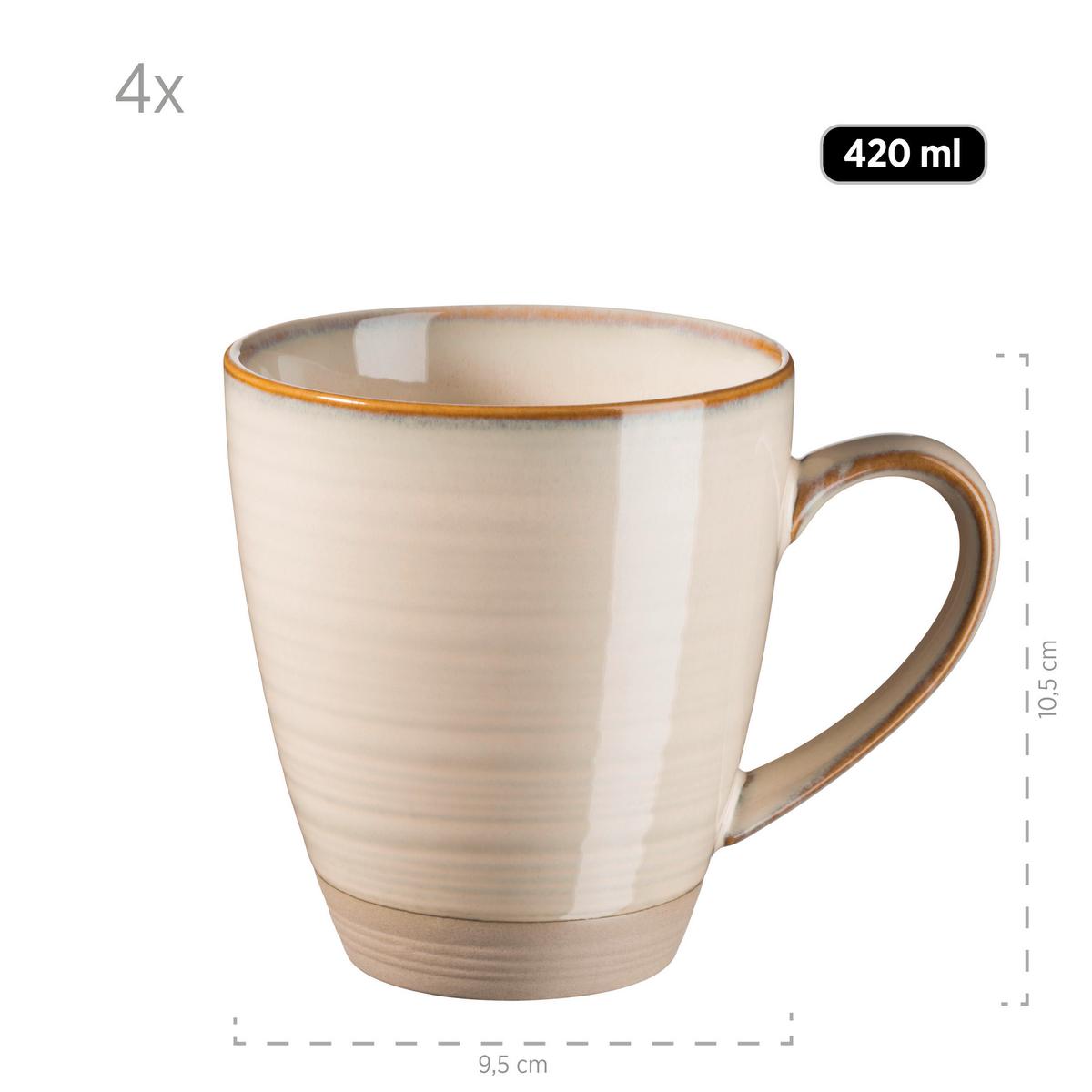 FRÜHSTÜCKSSET FRÜHSTÜCKSSET, 931818 - Beige, Basics, Keramik - Mäser
