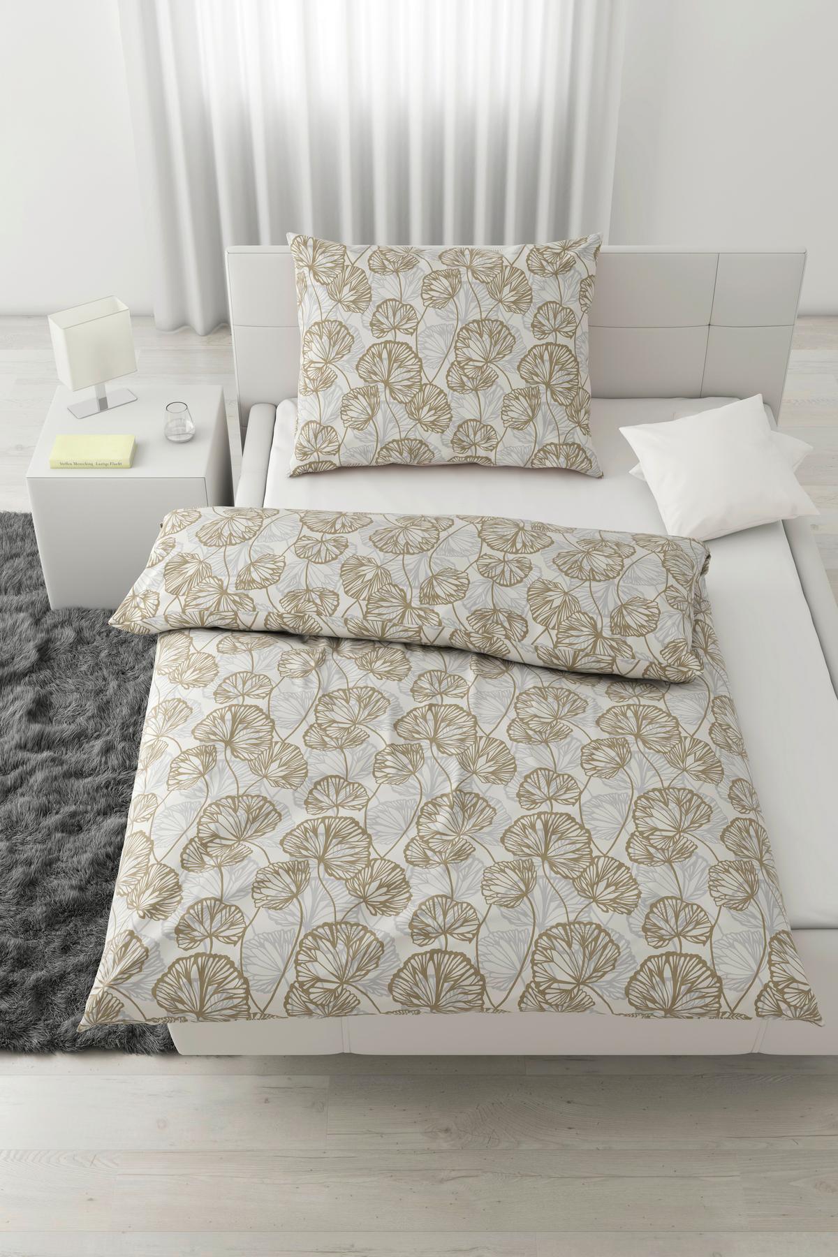 BETTWÄSCHESET ETHENS - Beige, Textil (160/210cm) - Modern Living