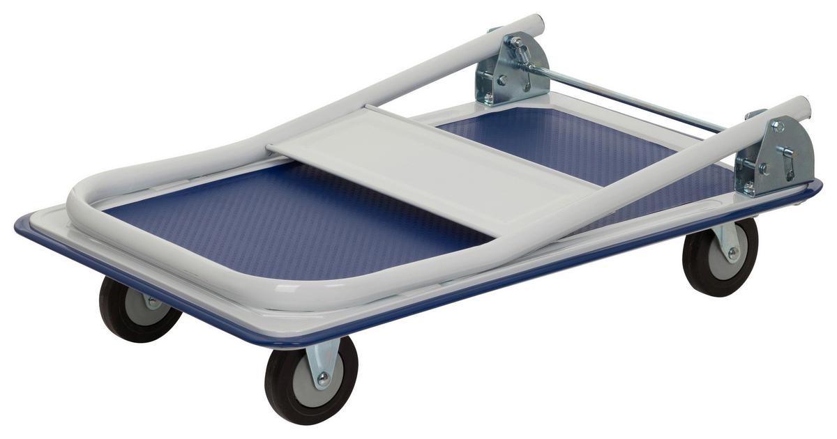 Transportni Voziček Carry, Modra, Bela - modra/bela, Basics, kovina (48/82,5/73cm) - MID.YOU
