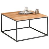 STOLIK KAWOWY NICO 4 - kolor dębowy/czarny, Design, metal/drewno (65/65/37cm) - Johann Jakob