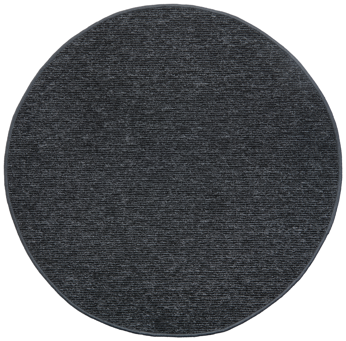 Flachwebeteppich Alex 1 in Anthrazit Ø ca. 80cm - Anthrazit, KONVENTIONELL, Textil (80cm) - Modern Living