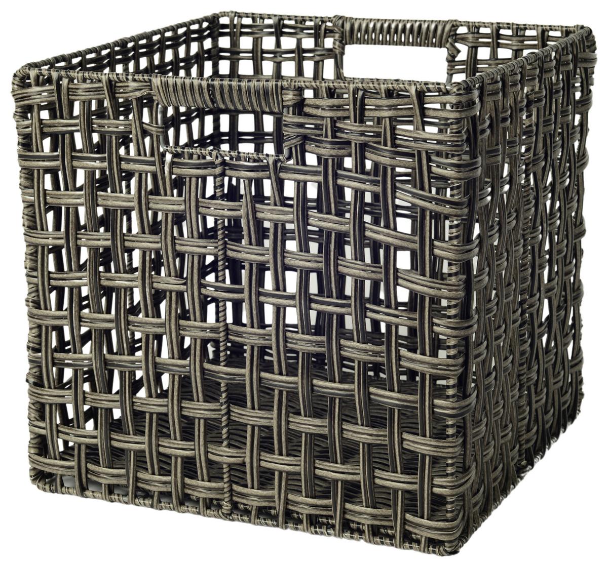 corbeille Dunkelgrau - Dunkelgrau, Kunststoff/Metall (32/30/29cm) - Mömax