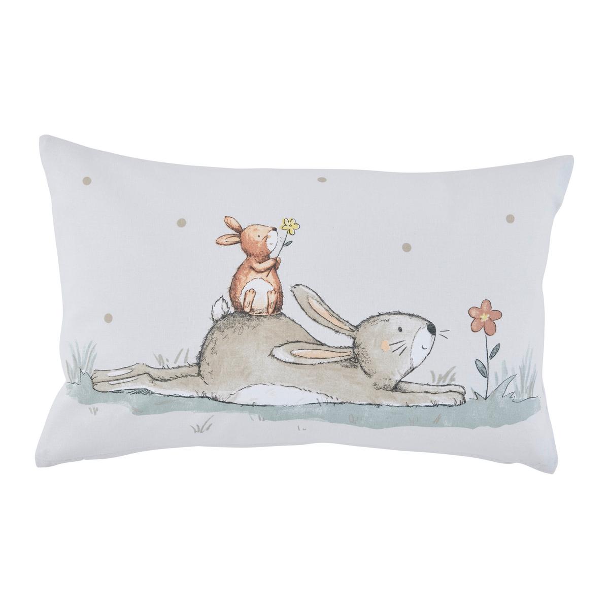 Zierkissen Hase Multicolor ca. 50x30x5cm - Multicolor, Textil (50/30/5cm) - Mömax