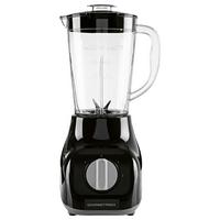 Standmixer Gourmetmaxx Schwarz/Transparent ca. 1,5l - Transparent/Schwarz, KONVENTIONELL, Kunststoff/Metall (35,5/18,5/23cm)