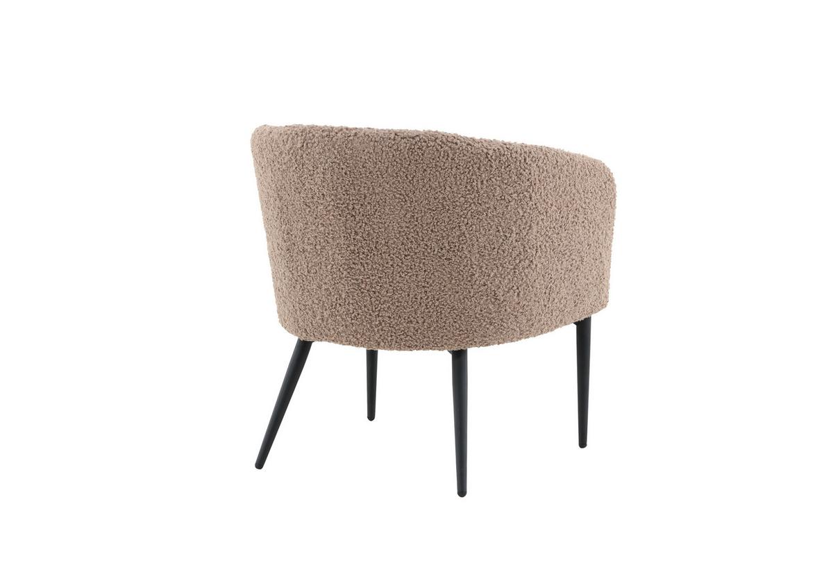 SESSEL FLUFFY - Design, Textil/Metall (83/70/64cm) - Livetastic