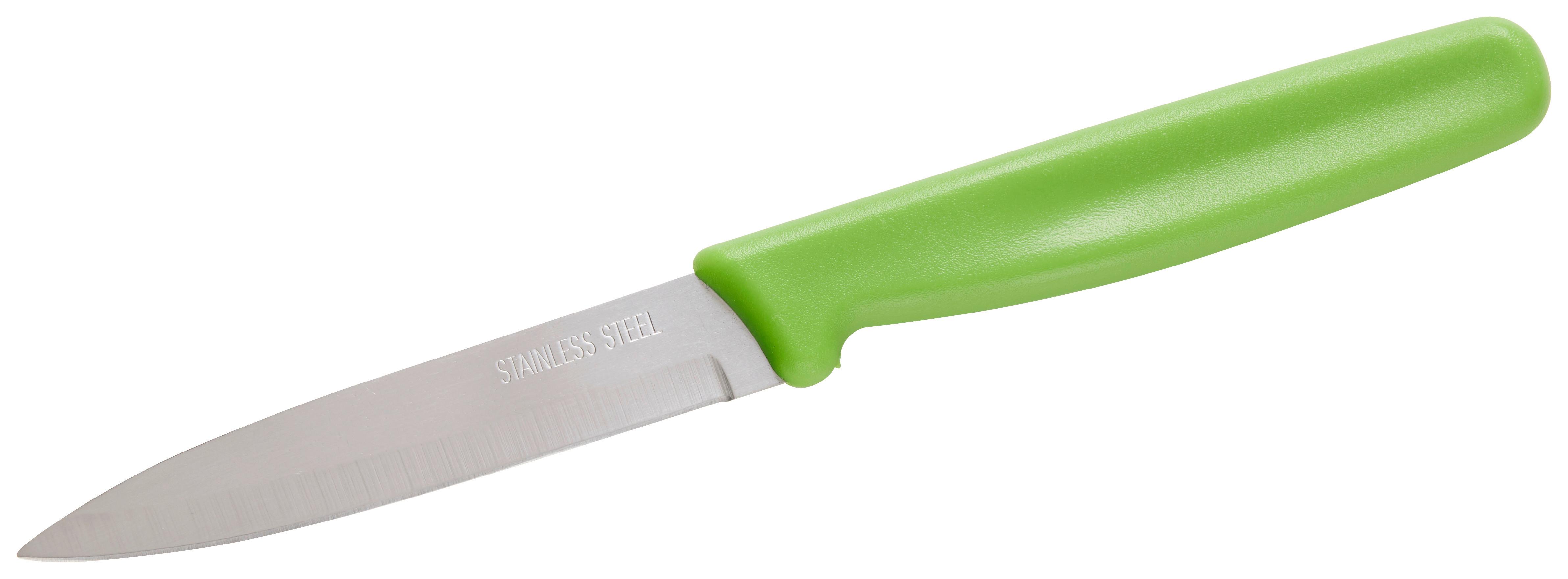 Allzweckmesser Petra diverse Farben - Pink/Limette, KONVENTIONELL, Kunststoff/Metall (2/19,8cm) - Mömax