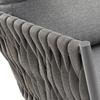 LOUNGEGARNITUR MILA - Dunkelgrau, MODERN, Textil/Metall (236/69/70cm) - Bessagi Garden