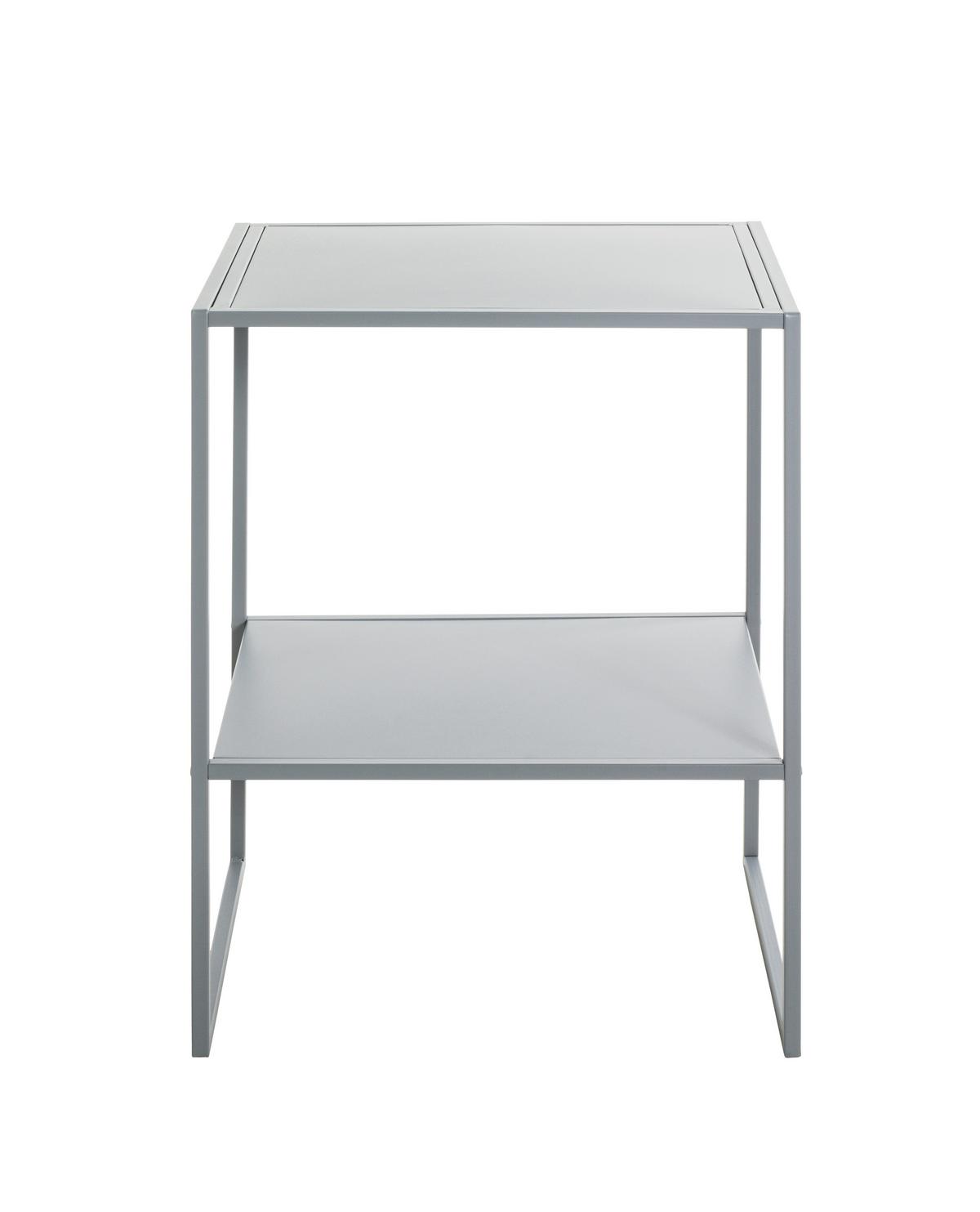 STOLIK BOCZNY BENDIGO - szary, Trend, metal (45/35/60cm)