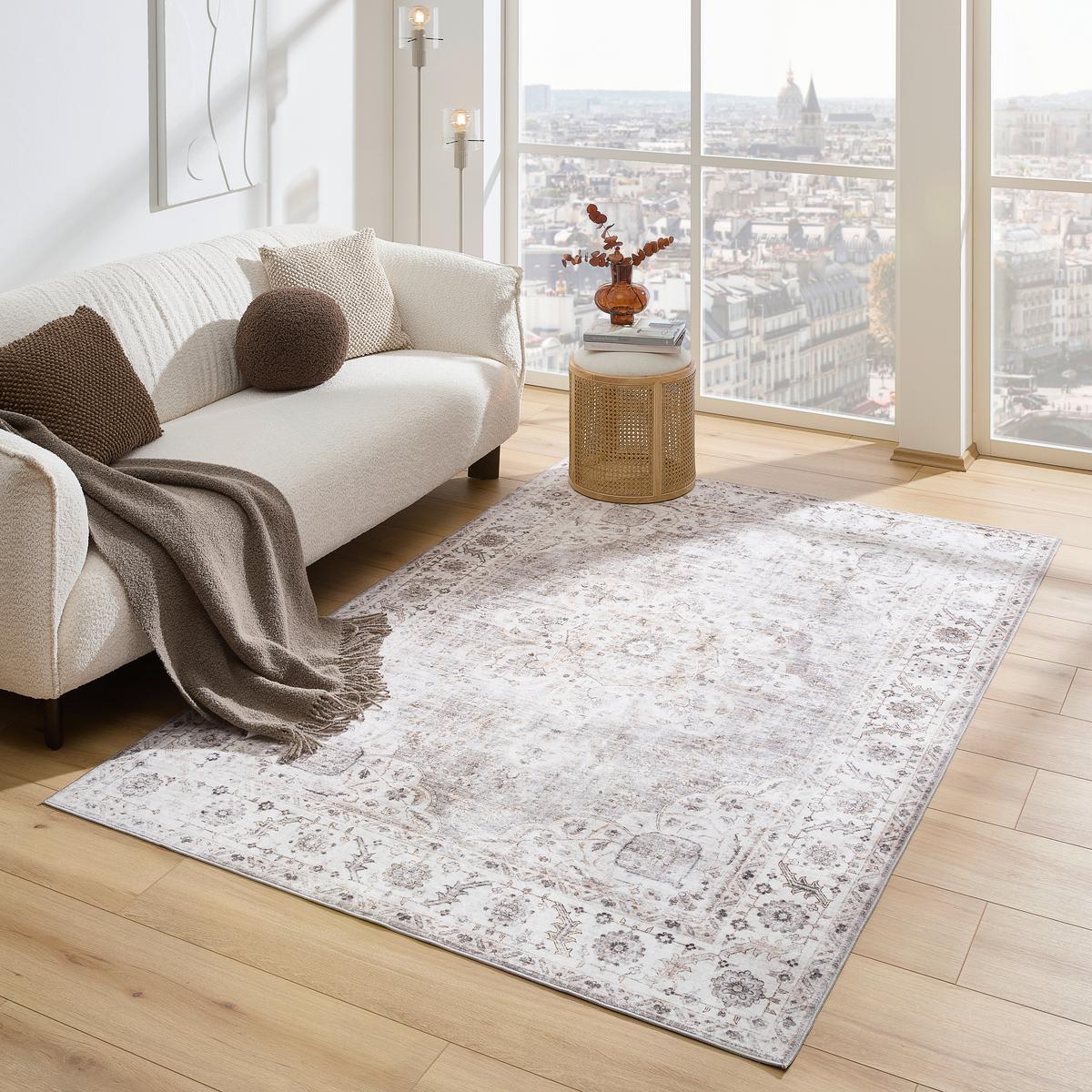 DYWAN VINTAGE AMIRA - beżowy, Lifestyle, tkanina (160/230cm) - Novel