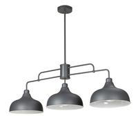 Hängeleuchte Oslo Grau max. 22 Watt - Grau, KONVENTIONELL, Metall (106/83/45cm)