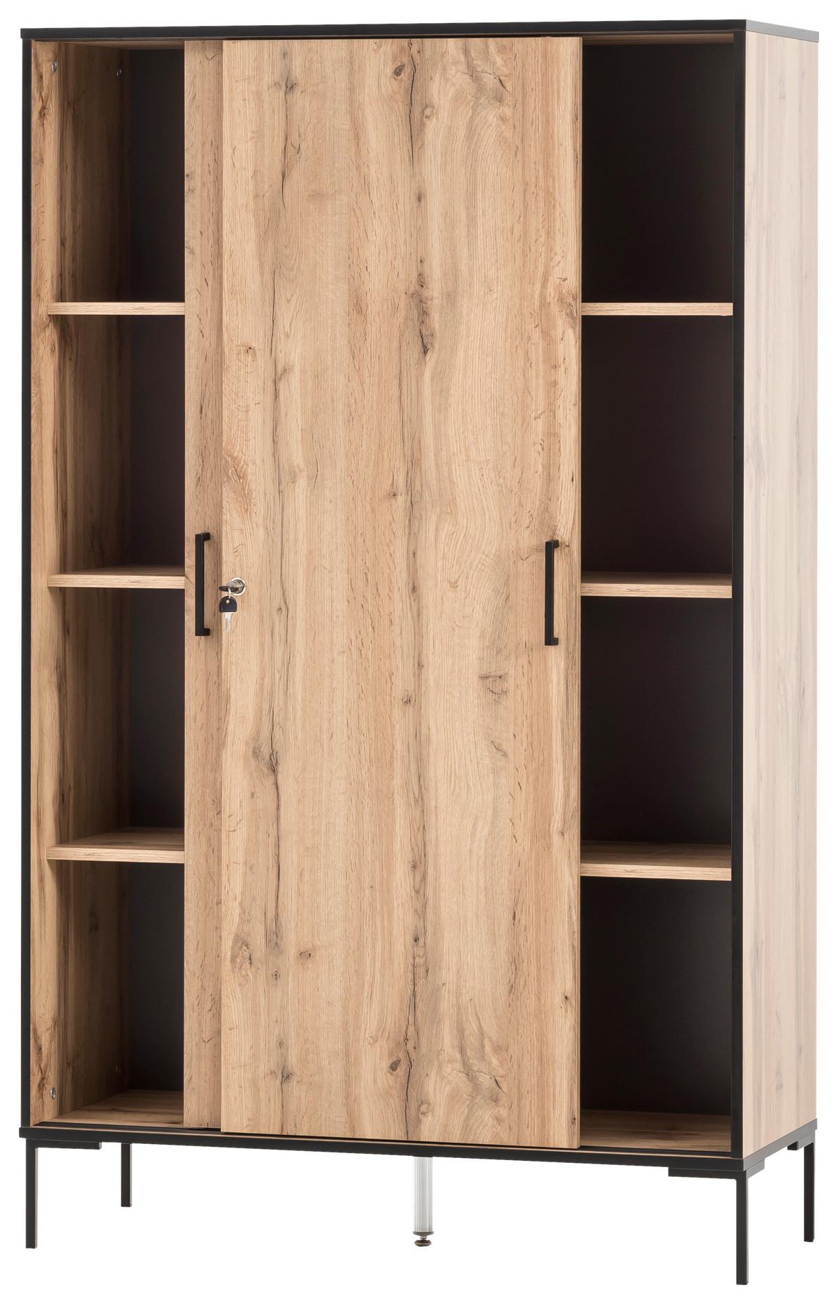 Aktenschrank versperrbar ca. 100x164 cm Eiche - Eichefarben, MODERN, Holzwerkstoff (100,1/163,8/41cm) - MID.YOU