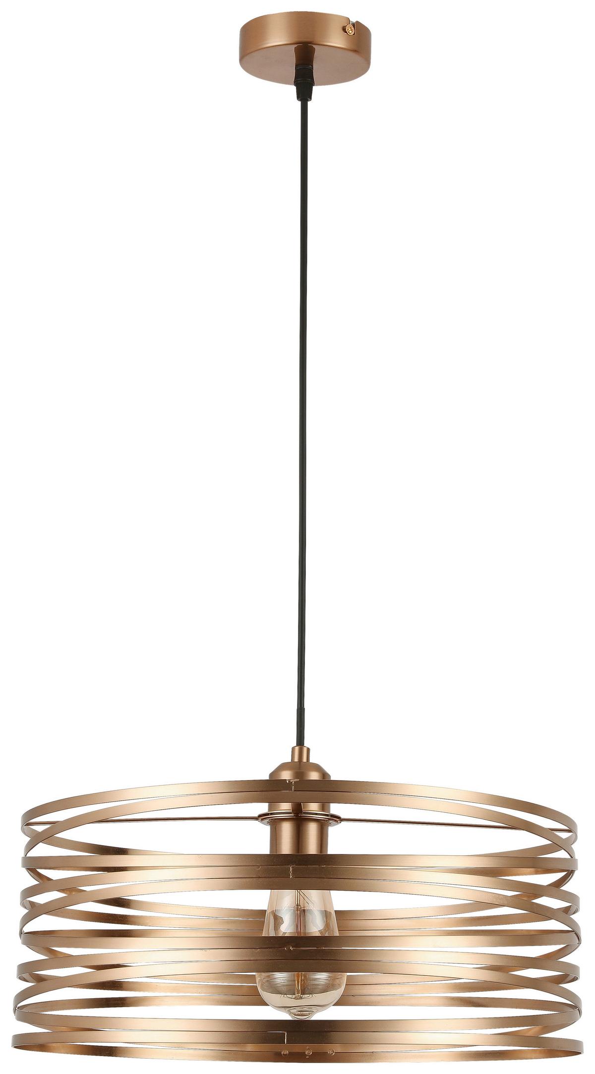 LAMPA WISZĄCA JULIA - czarny/cappuccino, Trend, tworzywo sztuczne/metal (40/120cm) - Novel