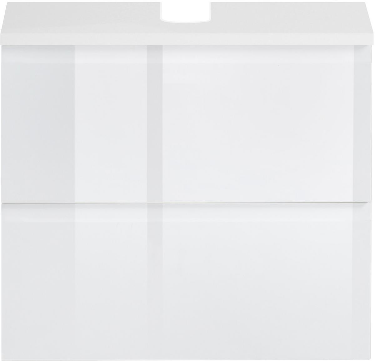 SZAFKA POD UMYWALKĘ CARDIFF - biały, Design, materiał drewnopochodny (60/53/35cm) - Xora