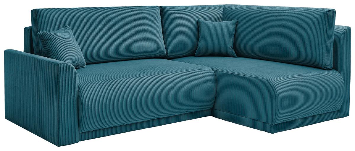 Coltar KIM - turcoaz, Modern, lemn/textil (233/160cm) - Modern Living