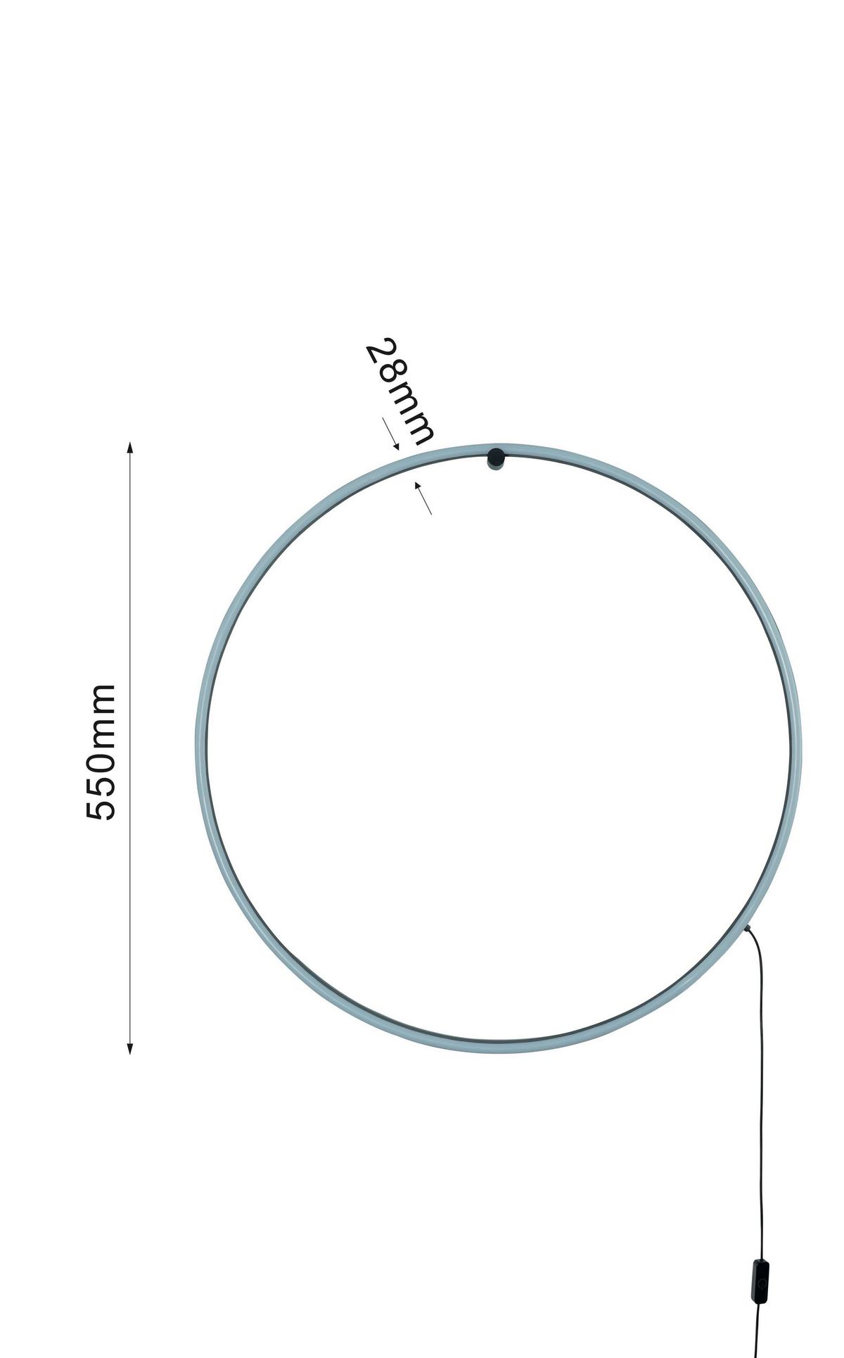 KINKIET LED 4025-102M SCOPELLO - czarny, Design, tworzywo sztuczne/metal (67/6cm)